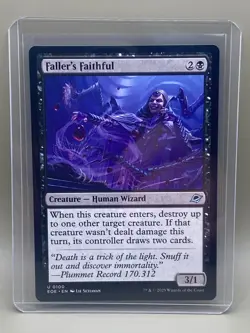 FALLER'S FAITHFUL #0100 Edge Of Eternities MTG UNCOMMON Card Near Mint - Image 1