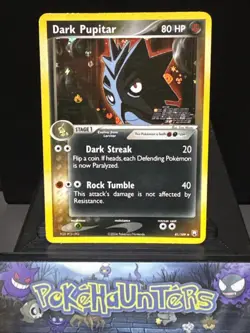 Pokemon Card Dark Pupitar 41/109 Reverse Holo EX Team Rocket Returns Light Pay - Image 1