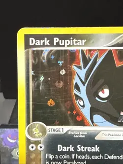 Pokemon Card Dark Pupitar 41/109 Reverse Holo EX Team Rocket Returns Light Pay - Image 4