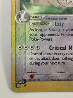 Pokemon Card 2003 SLAKING 12/109 Holo Rare Ruby & Sapphire Nintendo Excellent - Image 5