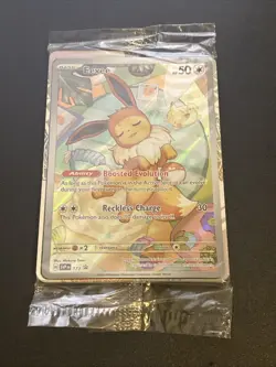 Pokemon Card TCG Eevee 173 SVP Prismatic Evolutions ETB Promo Card Pack SEALED - Image 1