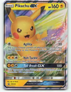 Pikachu GX SM232 Pokemon Card *See Condidion - Image 1