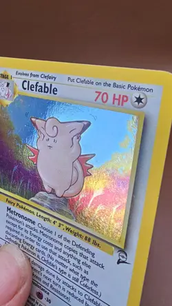 Pokemon TCG Clefable Base Set 2 Holo Unlimited Rare Card 5/130 MP-LP - Image 5