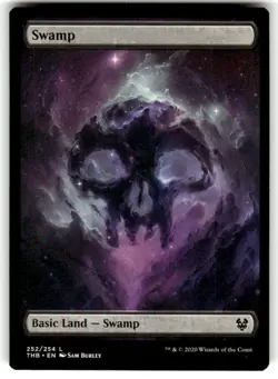 Swamp FULL ART 252 Theros Beyond Death Regular MTG - Image 1
