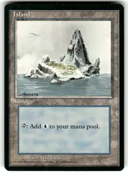 Island (335) Ice Age Regular MTG NM/LP - Image 1