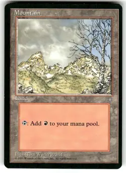 Mountain (341) Ice Age Regular MTG NM/LP - Image 1