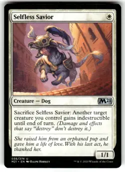 Selfless Savior U Core Set 2021 36 MTG - Image 1