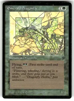 Emerald Dragonfly Legends Regular MTG LP - Image 1