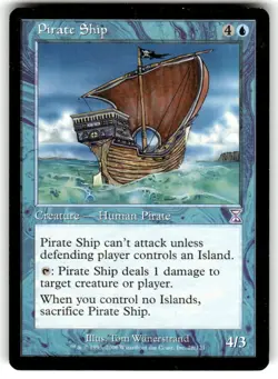 Magic: The Gathering Creature Pirate Ship Rare Regular MTG - Image 1