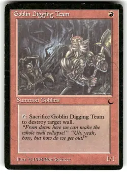 Goblin Digging Team The Dark Regular MTG - Image 1