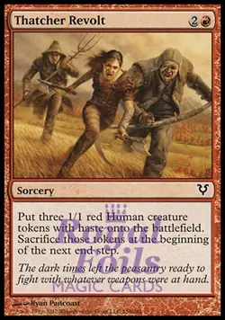 Thatcher Revolt 2x FOIL AVR MTG Avacyn Restored Common MINT red - Image 1