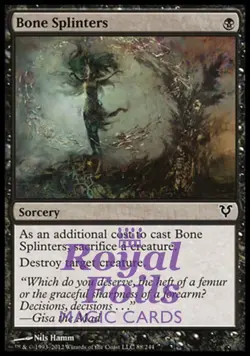 Bone Splinters 2x FOIL AVR MTG Avacyn Restored Common MINT black - Image 1