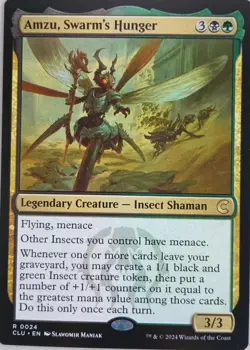 Magic the Gathering Amzu, Swarm's Hunger R 0024 CLU MTG NM - Image 1