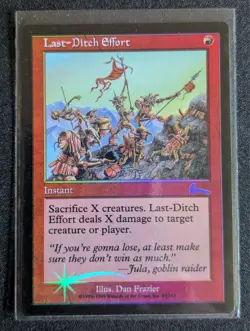 Last Ditch Effort - FOIL - Urza's Legacy - NM - MTG - Magic the Gathering - Red - Image 1