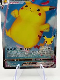 Pokemon TCG Celebrations - Surfing Pikachu VMAX 009/025 Full Art NM - Image 3