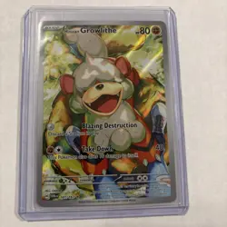 Pokemon Sv06: Twilight Masquerade Hisuian Growlithe Holo Card 181/167 - Image 1