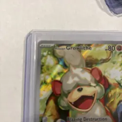 Pokemon Sv06: Twilight Masquerade Hisuian Growlithe Holo Card 181/167 - Image 2