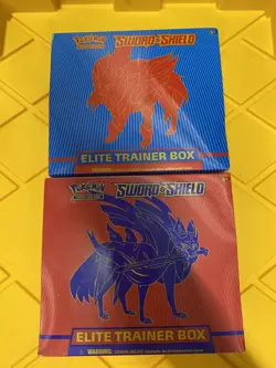 Pokemon Sword and Shield Base Set X2 ETB Elite Trainer Box - Factory Sealed - Image 1