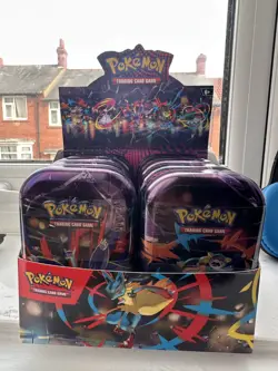 10x Pokemon TCG Mega Heroes Mini Tin - Mega Evolution - In Hand - Fast Delivery - Image 1