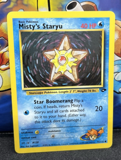 Pokemon TCG Misty's Staryu 92/132 ● Gym Challenge WOTC NM Free Shipping - Image 1