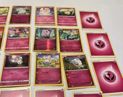 23 LOT Pokemon Cards DISCONTINUED FAIRY PINK Lot Holo Rare TCG ALL DIFFERENT - Image 5
