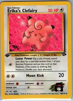 Erika's Clefairy 1st Edition 40/132 Gym Challenge - Pokemon Card - NM - Image 1