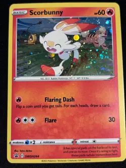 Scorbunny - (Cosmos Holo) SWSH244 SWSH: Sword & Shield Promo Cards Holo - Image 1