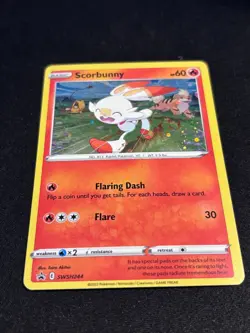 Scorbunny - (Cosmos Holo) SWSH244 SWSH: Sword & Shield Promo Cards Holo - Image 4