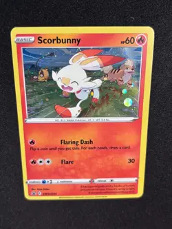 Scorbunny - (Cosmos Holo) SWSH244 SWSH: Sword & Shield Promo Cards Holo - Image 5
