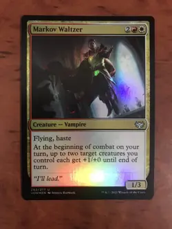 Markov Waltzer Foil MTG Magic the Gathering Card NM Mint Innistrad Crimson Vow - Image 1