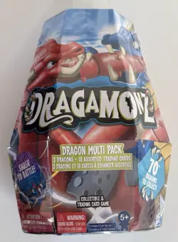 Dragamonz Mini Figure Set Mystery 3 Pack 18 Trading Cards New Factory Sealed - Image 1