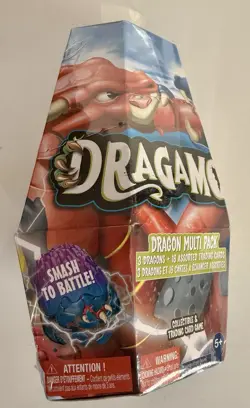 Dragamonz Mini Figure Set Mystery 3 Pack 18 Trading Cards New Factory Sealed - Image 2