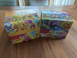Pokemon 151 & Prismatic Evolutions Empty Mini Tin Displays W/ Cards & Coins - Image 4