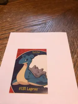 (HPL) Lapras RARE clear card Pokemon (Topps Tv Animation) series 3 #PC10 LP - Image 1