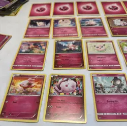 32 LOT Pokemon Cards DISCONTINUED FAIRY PINK Lot 4 Holos Rare TCG ALL DIFFERENT - Image 2