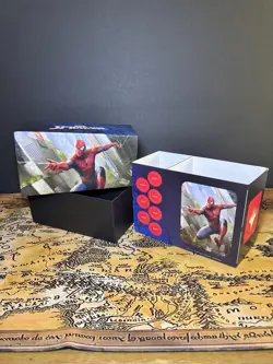 Magic the Gathering-SPIDER-MAN Card Storage EMPTY Bundle Box w/perforated tokens - Image 1
