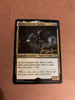 MTG Magic Kwain, Itinerant Meddler Signed Proof x1 CMR Lucas Graciano - Image 1
