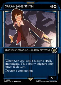 Sarah Jane Smith: MtG Magic the Gathering Commander Doctor Who Rare SHOWCASE - Image 1