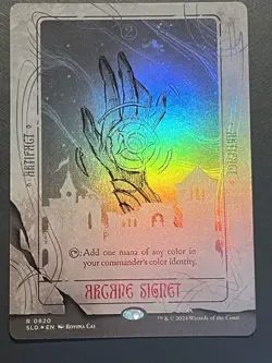 Mtg Secret Lair Rovina Cai - Arcane Signet 820 Sketch-Foil-NM - Image 1