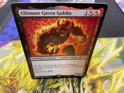 MTG Magic the Gathering Marvel's Spider-Man Ultimate Green Goblin Non Foil Promo - Image 1