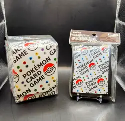 Pokemon Center Japan Card Game Deck Case and Card Sleeves - BALL&ENERGY - Image 1