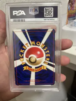 1996 POKEMON BASE SET JAPANESE #34 NIDOKING-HOLO PSA 9 Swirl - Image 2