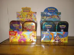 Pokemon TCG 151 & (rown Zenith Mini Tins Displays & Tins. - Image 1