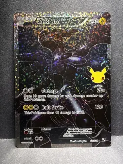 Zekrom Full Art Holo 114/114 Celebrations Classic Collection Pokemon NM - Image 1