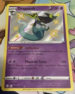Dragapult SV062/SV122 Shining Fates Shiny Vault Holo Rare Pokemon TCG 2021 NM - Image 1