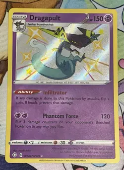 Dragapult SV062/SV122 Shining Fates Shiny Vault Holo Rare Pokemon TCG 2021 NM - Image 2