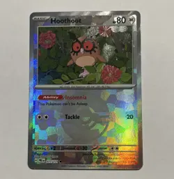 Pokemon Hoothoot Master Ball & Pokeball Set 077/131 2025 Prismatic Evolutions NM - Image 4