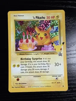 Pokemon “Birthday” Pikachu Celebrations Classic Collection 24/53 NM - Image 1