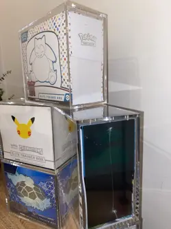 TWO Pokemon TCG Elite Trainer Box ETB Acrylic Magnetic Display Case UV Resist - Image 3