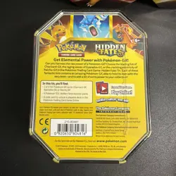 Pokemon Hidden Fates GX Tins Art Set of 3 Full Sealed Charizard Raichu Gyarados - Image 3